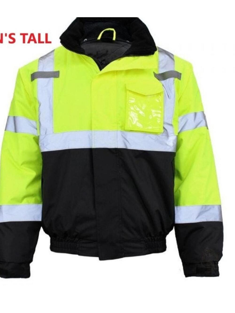 G.S.S. SAFETY 8001(TALL) CLASS 3 WATERPROOF QUILT-LINED BOMBER JACKET size med